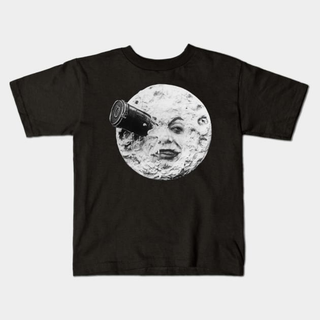 A Trip to the Moon Kids T-Shirt by Seitori